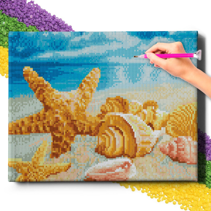 Set goblen cu diamante, cu sasiu, Amintirea verii, 30x40 cm [2]