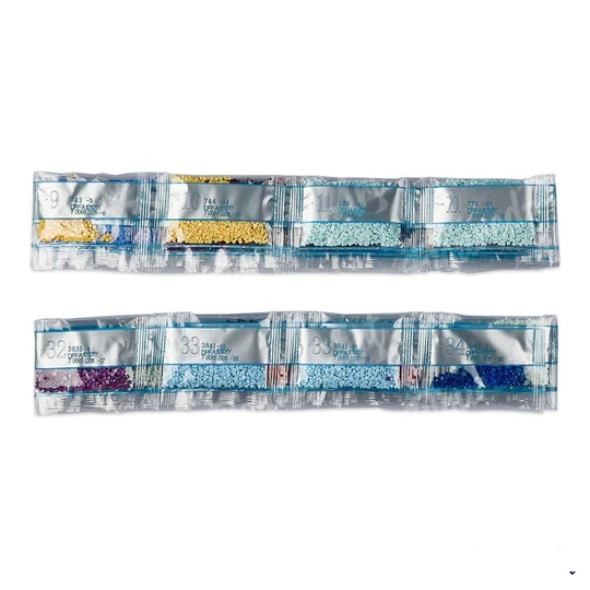 Set goblen cu diamante, cu sasiu, Lup in culori, 40x50 cm [4]
