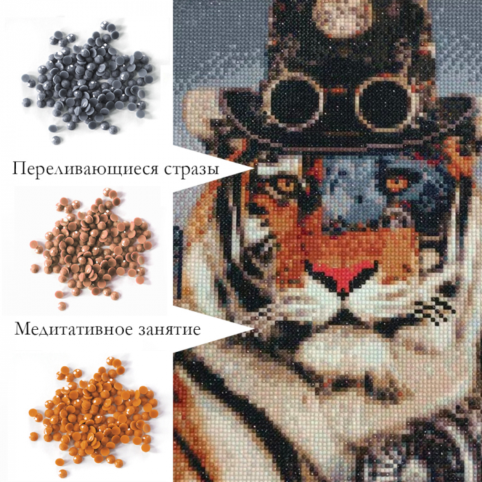 Set goblen cu diamante, cu sasiu, Stapan misterios, 40x50 cm [4]
