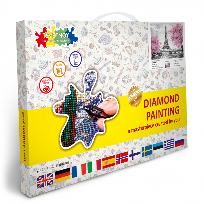 Goblen cu Diamante, cu sasiu, Turnul Eiffel [6]