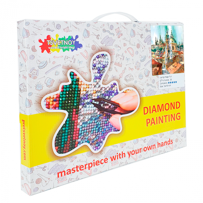 Goblen cu Diamante, cu sasiu, Turnurile Vechiului Oras, 40x50 cm [3]