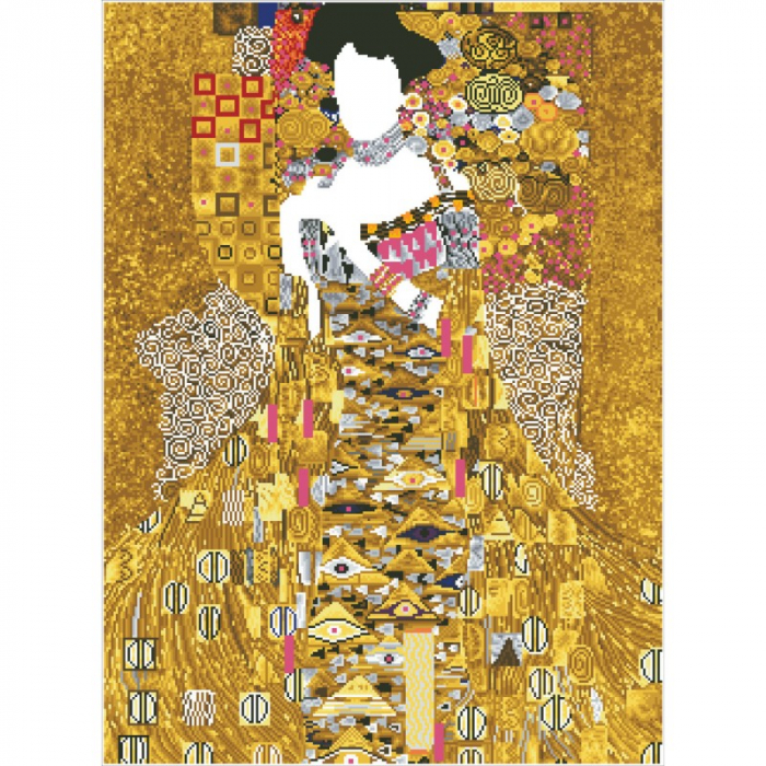 Goblen cu diamante, Femeia in Aur - Klimt 91x67cm [2]