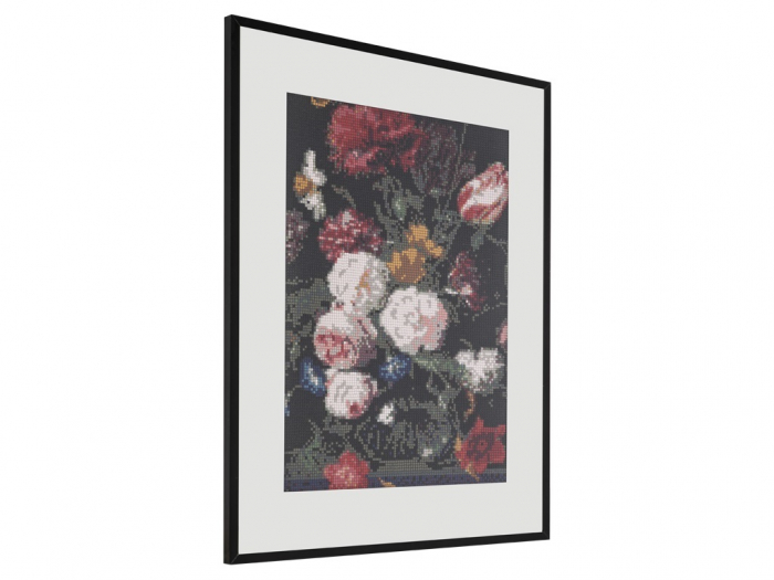 Set goblen cu diamante, fara sasiu, Flori - Jan Davidszoon de Heem, 40x50 cm [4]