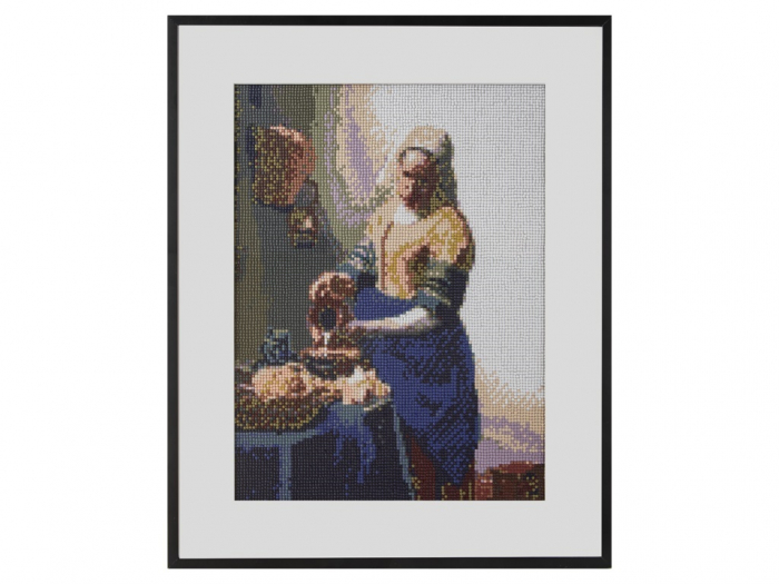 Set goblen cu diamante, fara sasiu, Laptareasa - Vermeer, 40x50 cm [3]