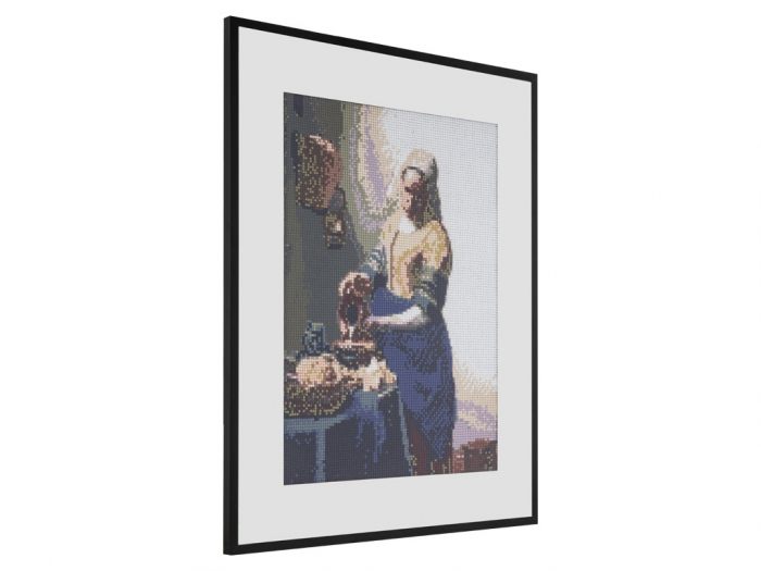 Set goblen cu diamante, fara sasiu, Laptareasa - Vermeer, 40x50 cm [4]