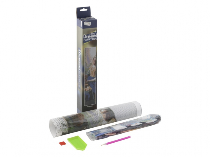 Set goblen cu diamante, fara sasiu, Laptareasa - Vermeer, 40x50 cm [6]