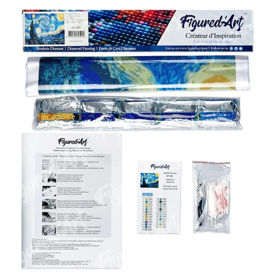 Set goblen cu diamante, fara sasiu, Port traditional japonez, 40x50 cm [2]