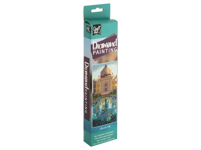 Set goblen cu diamante, fara sasiu, Taj Mahal, 20x20 cm [4]