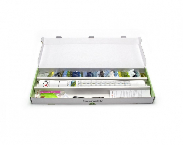 Set goblen cu diamante, fara sasiu, Timp de Gandire, 38x38 cm [5]