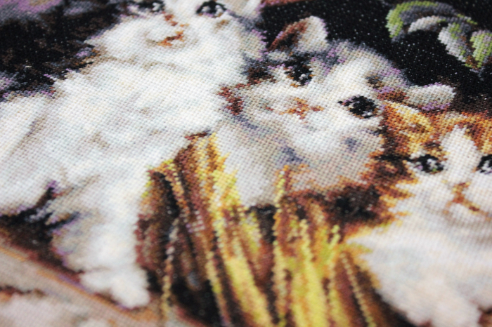 Set goblen de cusut, cu diagrama, Adapost prietenos 22,5x18 cm [2]