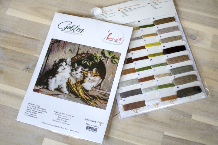 Set goblen de cusut, cu diagrama, Adapost prietenos 22,5x18 cm [4]