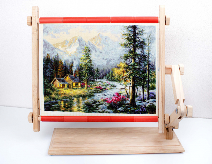 Set goblen de cusut, cu diagrama, Cabana, 37,5 x 29 cm [6]