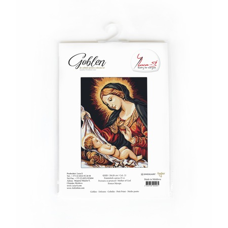 Set goblen de cusut, cu diagrama, Fecioara cu prunc, 20x28cm [2]