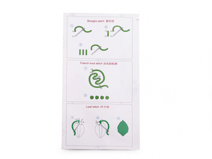 Set pentru brodat imprimat, cu gherghef, Buburuza, Ø26,5cm [4]