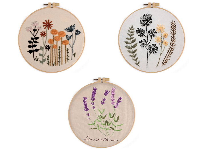 Set pentru brodat imprimat, cu gherghef, Levantica , Ø18 cm [3]