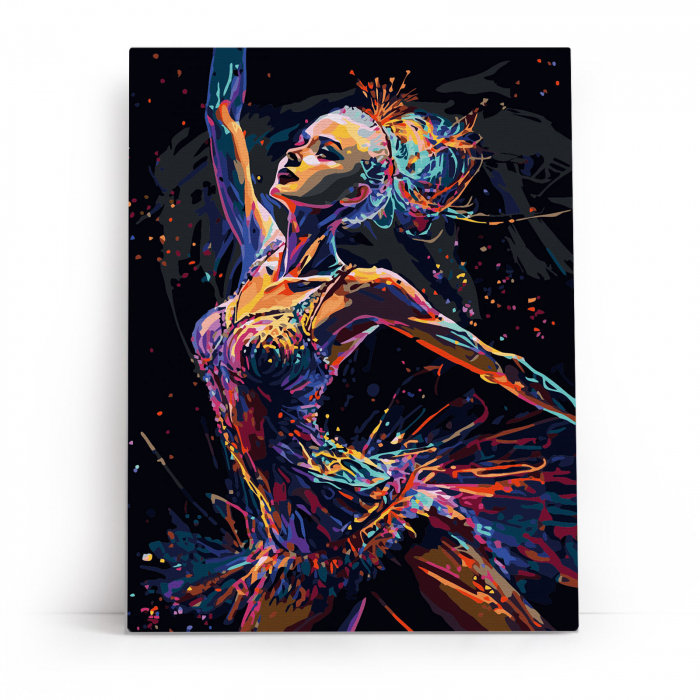 Set pictura pe numere, cu sasiu, Energia dansului, 30x40 cm [2]