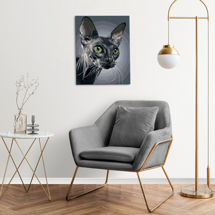 Set pictura pe numere, cu sasiu, Sfinx, 40x50 cm [5]