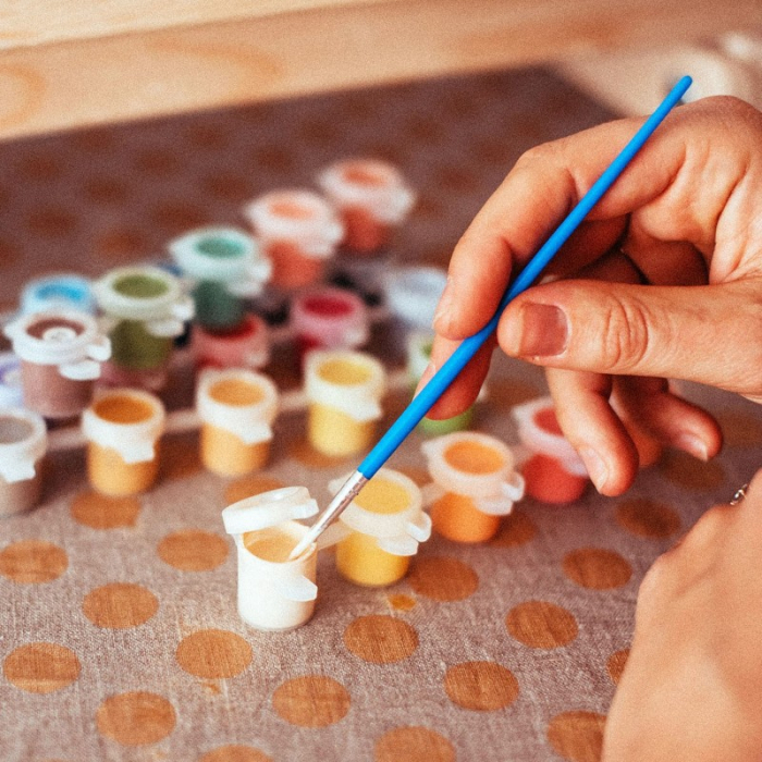 Pictura pe numere, cu sasiu, Baby raton, 20x30 cm [3]