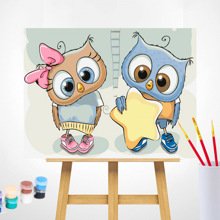 Set pictura pe numere, cu sasiu, Baby Star, [2]