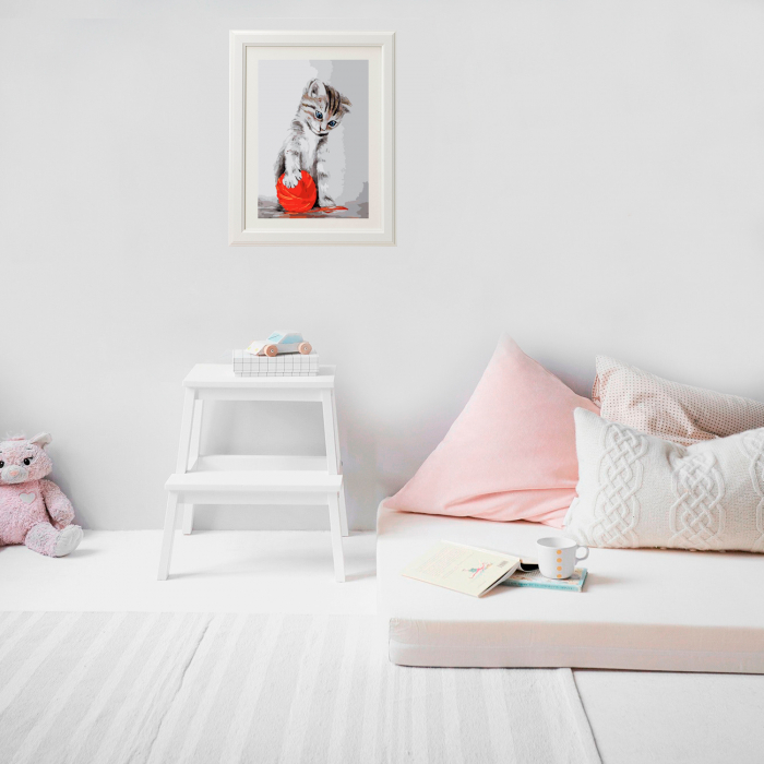 Set pictura pe numere, cu sasiu, Pisoi [3]