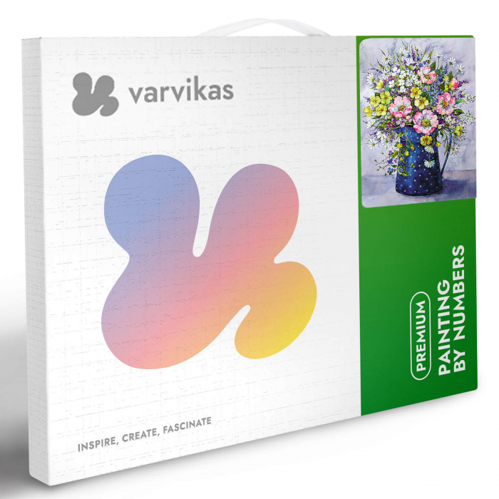 Pictura pe numere, cu sasiu, Buchet cu Flori Salbatice [8]