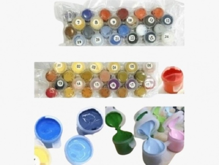 Set pictura pe numere, cu sasiu, Bufnite fabuloase, 40x50 cm [6]