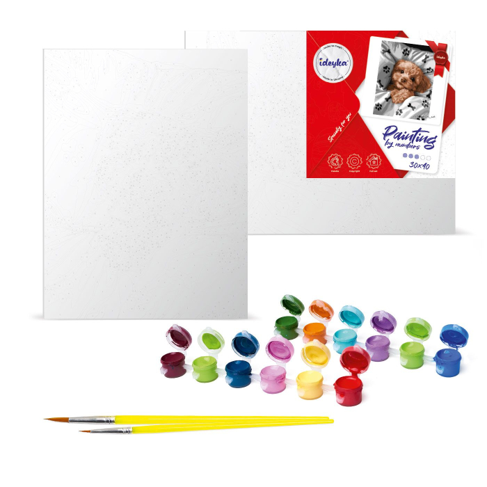 Set pictura pe numere, cu sasiu, Ploaie de primavara, 30x40 cm [2]