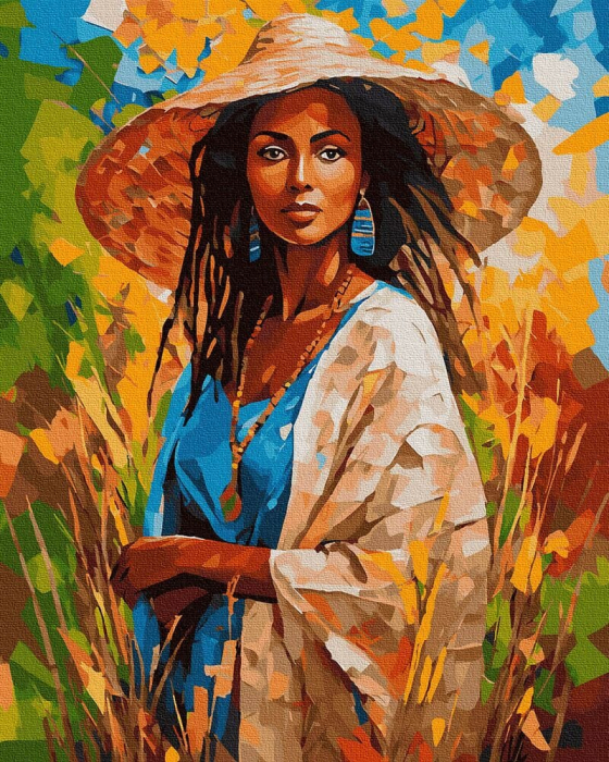 Set pictura pe numere, cu sasiu, Simturi in culori, 40x50 cm [1]