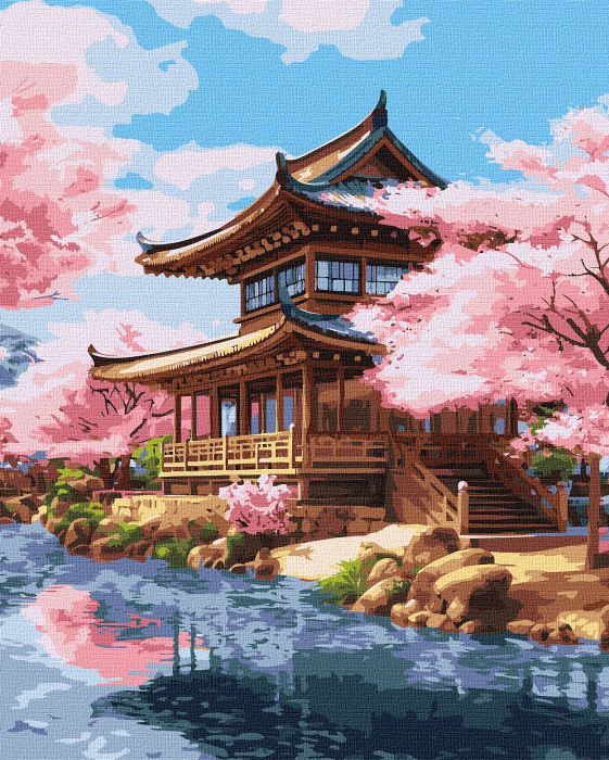 Set pictura pe numere, cu sasiu, Farmec oriental, 40x50 cm [1]