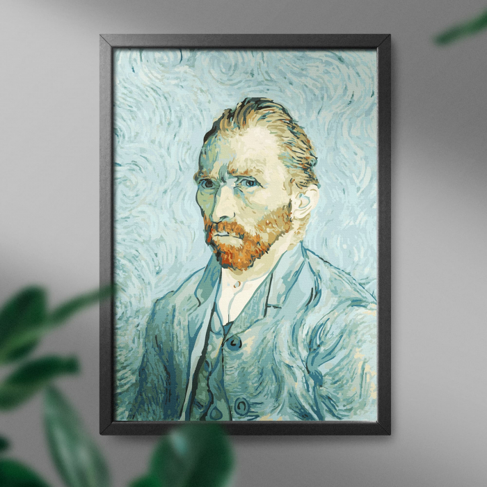 Set pictura pe numere, cu sasiu, Autoportret - van Gogh, 40x50 cm [3]