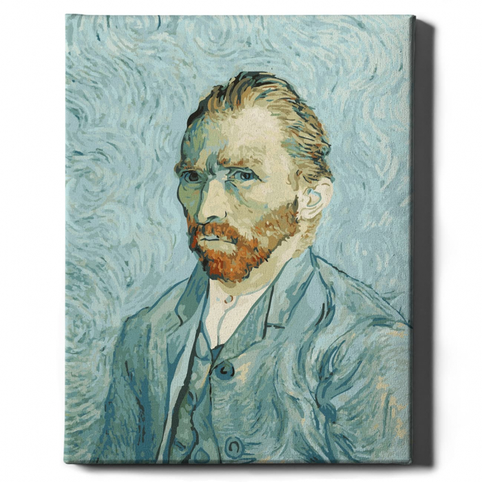 Set pictura pe numere, cu sasiu, Autoportret - van Gogh, 40x50 cm [2]