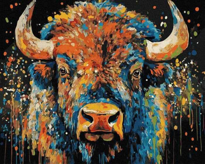 Set pictura pe numere, cu sasiu, Explozie de instinct, 40x50 cm [1]