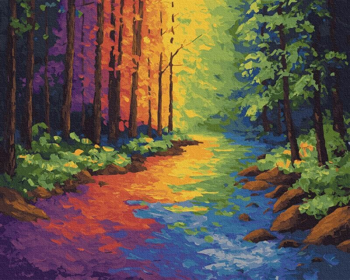 Set pictura pe numere, cu sasiu, Drumul viselor, 40x50 cm [1]