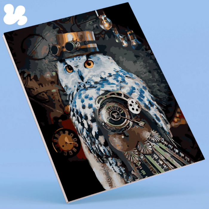 Set pictura pe numere, cu sasiu, Gardianul timpului, 40x50 cm [2]