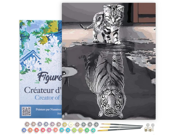 Set pictura pe numere, cu sasiu, Imagine de sine, 40x50 cm [2]