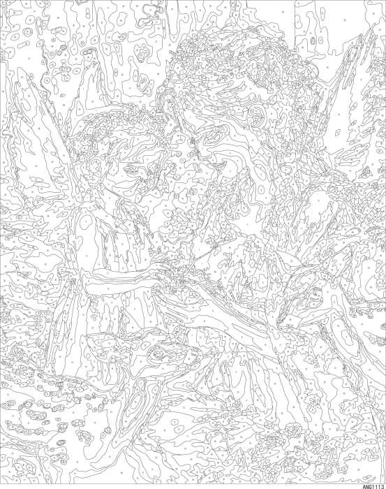 Set pictura pe numere, cu sasiu, Ingeri, 40x50 cm [3]