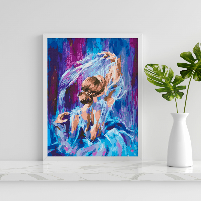 Set pictura pe numere, cu sasiu, Dans, 40x50 cm [4]