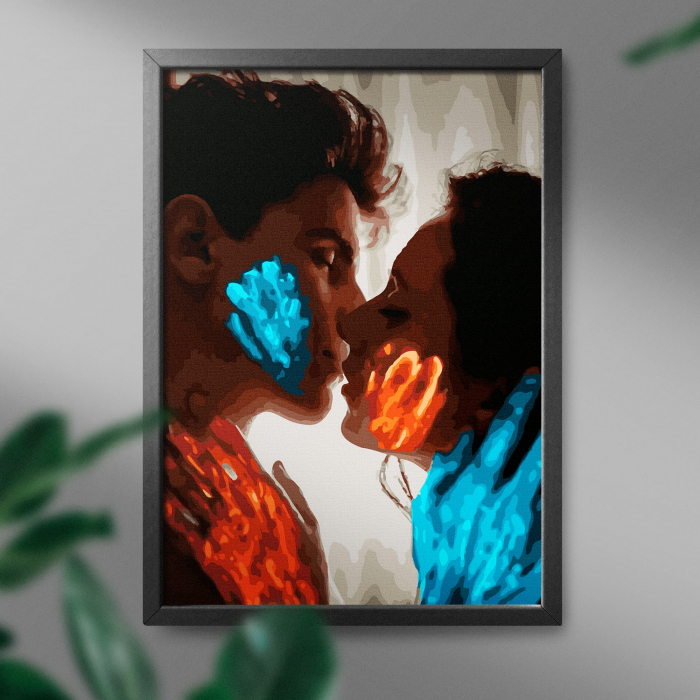 Set pictura pe numere, cu sasiu, Atingerea ta, 40x50 cm [3]