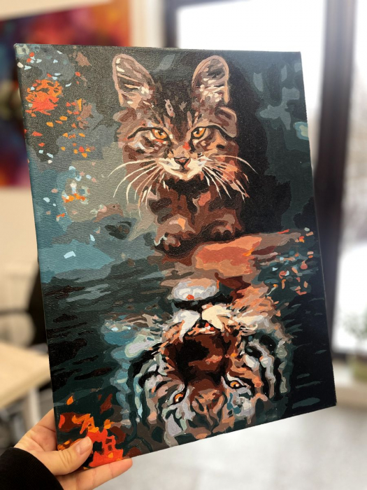 Set pictura pe numere, cu sasiu, Imagine de sine, 30x40 cm [3]