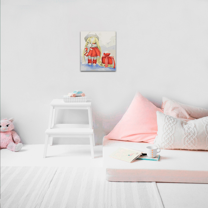 Set pictura pe numere, cu sasiu, Papusa [4]