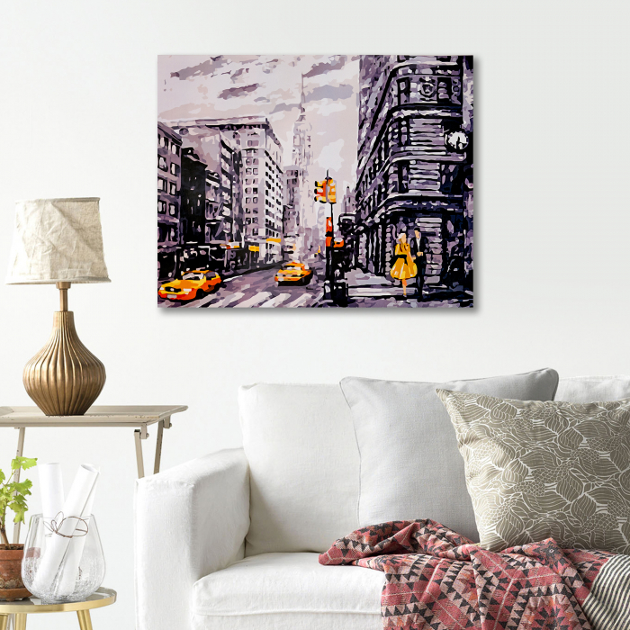 Pictura pe Numere, cu sasiu, Metropola, 40x50 cm [5]