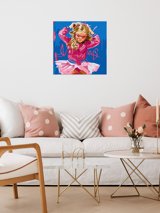 Set pictura pe numere, cu sasiu, Bezea, 50x50 cm [2]