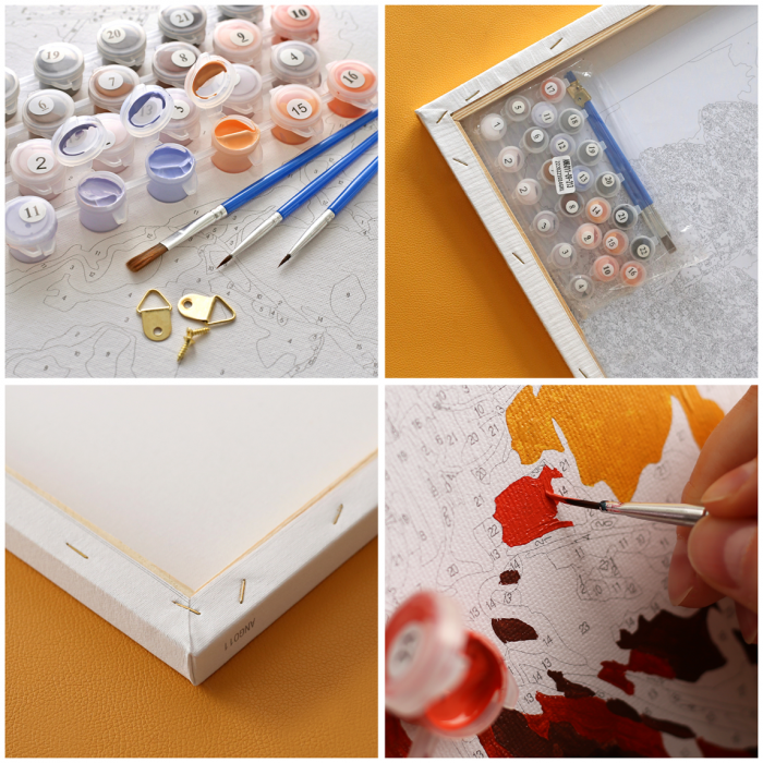 Set pictura pe numere, cu sasiu, Condimente, 40x50 cm [10]