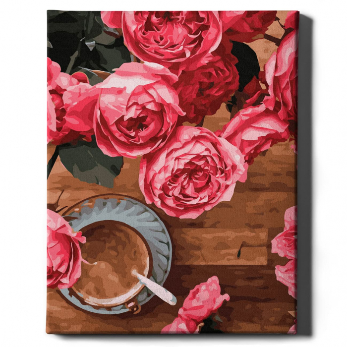 Set pictura pe numere, cu sasiu, Un moment pentru mine, 40x50 cm [2]