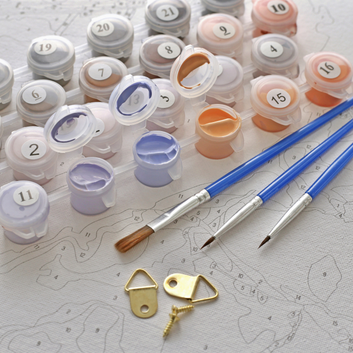 Set pictura pe numere, cu sasiu, Condimente, 40x50 cm [5]