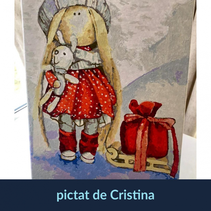 Set pictura pe numere, cu sasiu, Papusa [2]