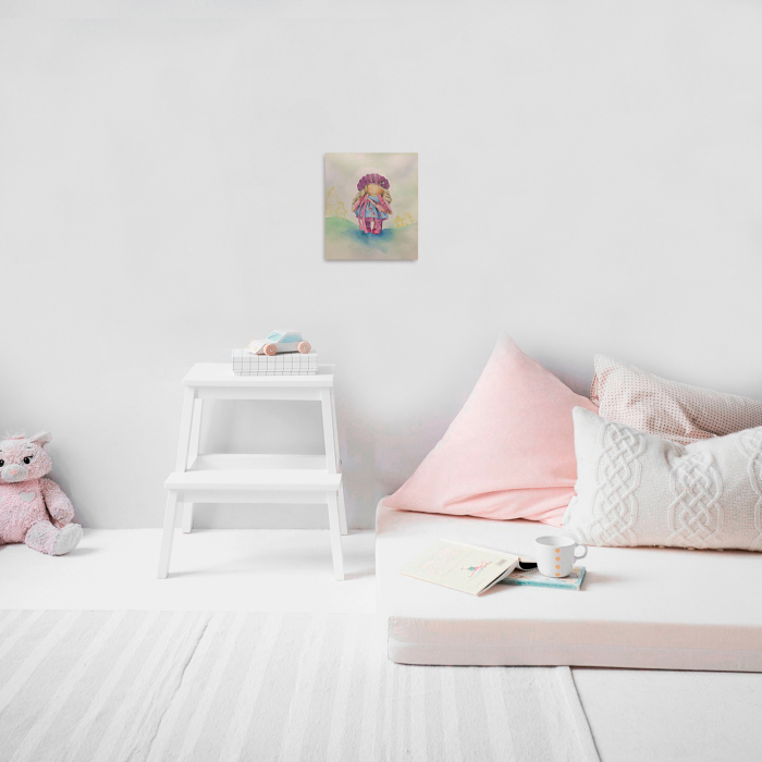 Set pictura pe numere, cu sasiu, Papusa Nicole 30x40 cm [7]