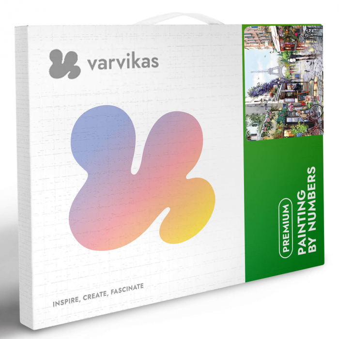 Pictura pe numere, cu sasiu, Paris in Spring, 40x5o cm [9]