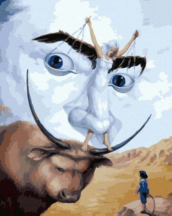 Set pictura pe numere, cu sasiu, Salvador Dali, 40x50 cm [1]