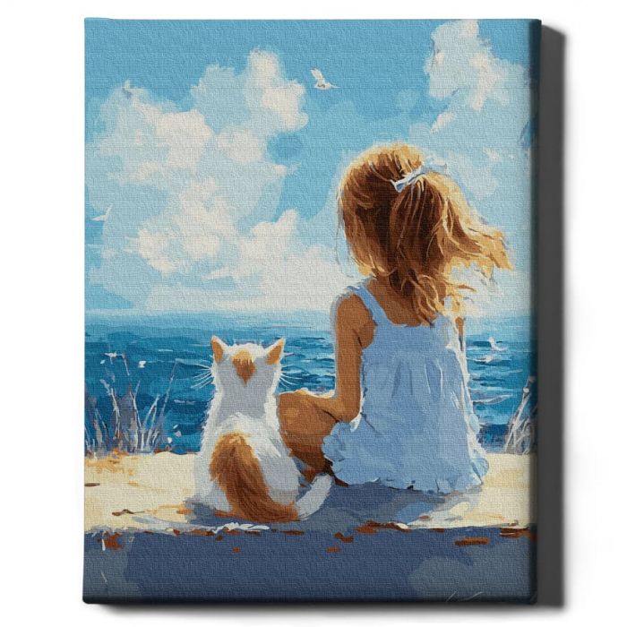 Set pictura pe numere, cu sasiu, Moment suspendat in timp, 40x50 cm [2]